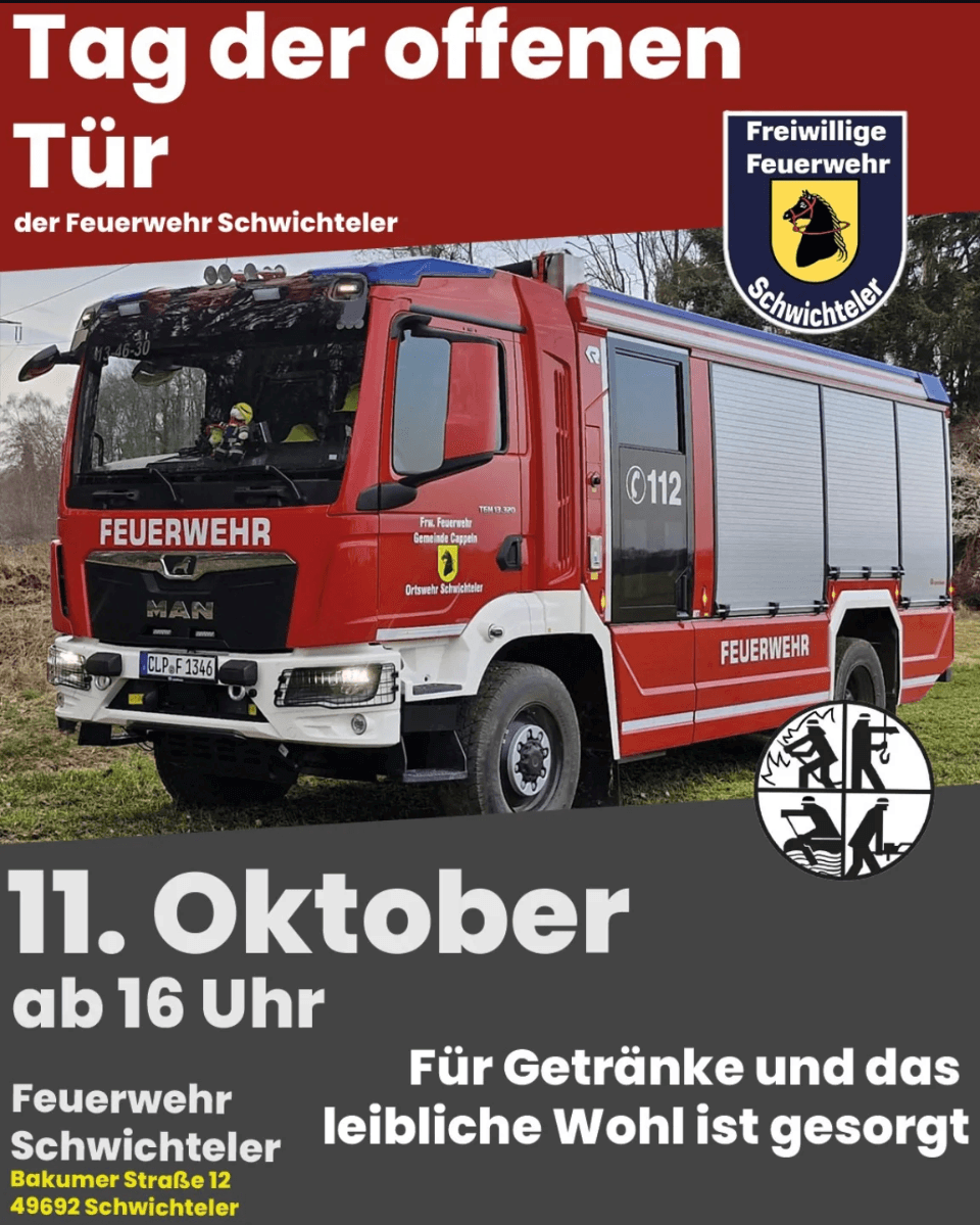 Tag der offenen Tür Feuerwehr Schwichteler