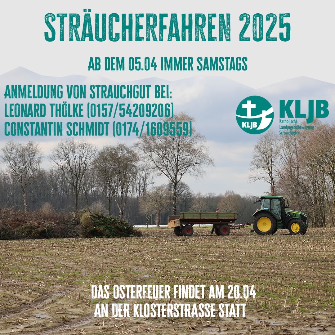 "Sträucherfahren" für das Osterfeuer